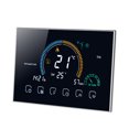 thumbnail image 2 of Smart Thermostat Programmable Touchscreen LCD Boiler Heating Thermoregulator with Weather Index Humidity Display for Home House Boiler Heating System Black White Silver, 2 of 7