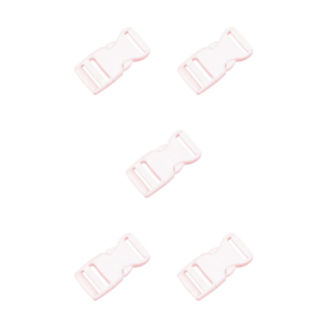 relayinert 10pcs/set Easy To Buckle Strap With Multi-Color Clasp Belt Buckles High Compatibility ABS Release Buckle Hook Buckle white 5Set