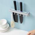thumbnail image 4 of Becaristey Mur Monté Trancheuse Titulaire de Stockage Restaurant Multifonctionnel Étagère Punch Libre Cuisine Organisation Rack Gris 1Set, 4 of 6
