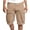 Khaki, variant on cllios Men Cargo Shorts Big and Tall Multi Pockets Outdoors Hiking 5 Inch Shorts Half Trousers with Button Zipper Baggy Work Work Shorts