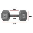 thumbnail image 3 of CAP Barbell Cast Iron Hex Dumbbell, 3 of 6