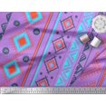 thumbnail image 2 of Soimoi Poly Georgette Fabric Aztec Geometric Print Fabric by The Yard 42 Inch Wide, 2 of 3