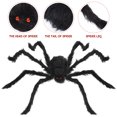 thumbnail image 3 of Miangastore BESPORTBLE Artificial Spider Simulation Plush Toy Black Color Lifelike Spider Toy Halloween Fake Spider, 3 of 8