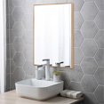 thumbnail image 4 of NeuType Miroir Rectangulaire Mural Doré 36"x24 Pouces, 4 of 7