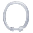 thumbnail image 1 of Mainstays Plastic Shower Curtain Rings, Clear, Set of 12, 1 of 5