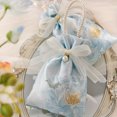 thumbnail image 2 of KEINXS Flower Drawstring Candy Bag with Pearls and Ribbons  10 Packs  Suitable for Weddings  Baby Showers  Birthdays and Special Occasions - Linen Polyester Fabric. Valentine‘s Day  Mothe, 2 of 7