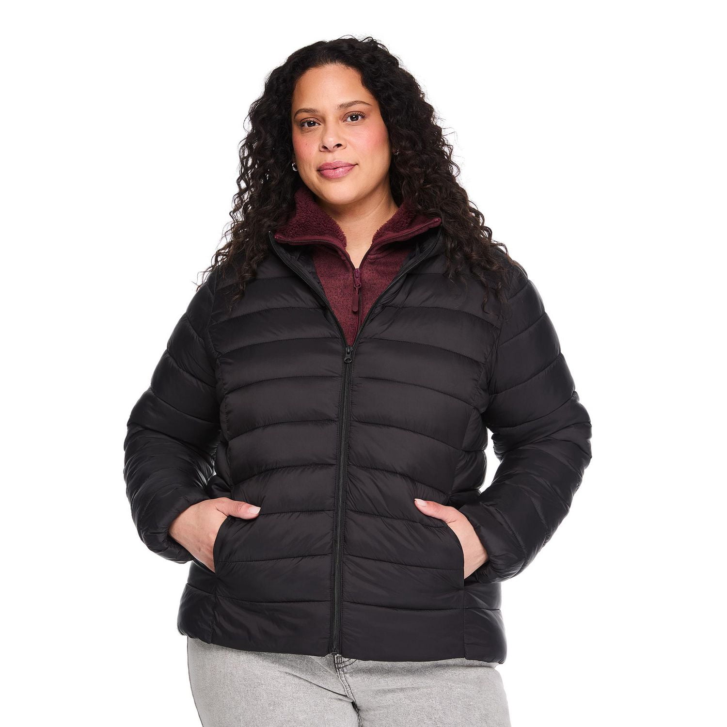 George Women's Plus Packable Puffer Jacket