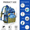 thumbnail image 3 of Boho Sunflower Print School Backpack for Student Lightweight Adjustable Padded Straps Chest Strap Durable Water-resistant Bookbag for Daily Use, 3 of 6