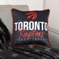 thumbnail image 2 of NBA Toronto Raptors Basketball Throw Pillow (18 x 18 in), Black, 2 of 3