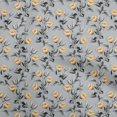 thumbnail image 1 of oneOone Velvet Yellow Fabric Floral Retro Craft Projects Decor Fabric Printed By The Yard 58 Inch Wide, 1 of 5