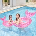 thumbnail image 2 of Product Category Swimming - Inflatable Tail Shaped Pool Float Tube for Kids and Adults - Water Activity Accessory, 2 of 6
