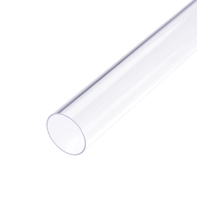 Unique Bargains Clear Rigid PVC Pipe 29/32'(23mm) ID x 1'(25mm) x 1.3ft 0.04' Wall Round Tube Tubing
