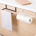 thumbnail image 3 of Aigid Porte-Serviettes, Distributeur de Porte-Serviettes en Papier sous le Meuble Porte-Rouleau de Papier Support Porte-ustensiles Porte-Serviettes sous Tablette Papier de Rangement sans perçage, 3 of 8