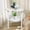 White-Free Size/WH, variant on 19.29In Four-Leaf Movable Side Table Double Layer Storage Space Flexible Wheel Movement Curved Desktop Anti-Slip Open Design for Living Room Bedroom Small Apartment Home Storage Organizer Table