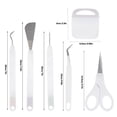 thumbnail image 4 of 5Pcs/6Pcs Basic Tool Set Craft Vinyl Weeding Tools Cardstock Crafting Tools Kit for Silhouette DIY Craft, 4 of 7