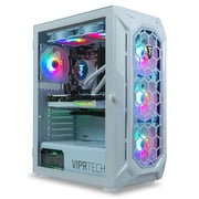 ViprTech Ghost 4.0 Liquid-Cooled PC - AMD Ryzen 7 (4.4GHz), RTX 5060 Ti 8GB, 32GB DDR4, 1TB SSD, Arctic White