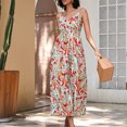 thumbnail image 1 of LOVZFMLL Robes Femmes Mode Été Imprimé Sans Manches Camisole Col en V Dos Nu Robe Décontractée, 1 of 4