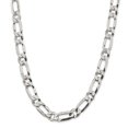 thumbnail image 1 of Sterling Silver 12.25mm Elongated 1+1 Open Link Chain (Weight: 89.66 Grams, Length: 22 Inches), 1 of 4