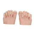 thumbnail image 2 of lionlar Practice Fake Foot Model Art Training Realistic Half Foot Flexible with Toes Skin Color, 2 of 9