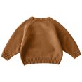thumbnail image 5 of Sentmoon Girls Clothes Size 5 Long Sleeve Crew Neck Solid Color Kids Pullover Soft and Cozy Loose Knitted 2025 Christmas Sweater Kids Fall and Winter for Early Spring Weather Yellow 4 Years, 5 of 5