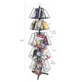 thumbnail image 2 of FixtureDisplays® Greeting Card Rack Display Stand Shelf Wire Metal CDDVD Book Brochure Literature.Pocket Size: 8.2"Wide X 11"High,20 Pockets. 21499-BLACK, 2 of 6