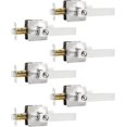 thumbnail image 1 of Privacy Lever Door Handle Interior with Lock Heavy Duty Square Door Lever for Bed/Bath Keyless Door Locksets Reversible for Left Right Handed Doors, 1 of 7
