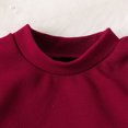 thumbnail image 4 of Penkiiy Robe de Princesse Rouge Hiver Rouge Col Rond Manches Bouffantes Robe Ornée de Perles et Sac Nœud 4-7 Ans 7-8 Ans Rouge, 4 of 8