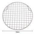 thumbnail image 4 of BUYISI Filet de Barbecue Rond en Acier Inoxydable 15Cm-60Cm avec Pied, Grille de Refroidissement, Support de Barbecue pour Camping Extérieur 18cm, 4 of 7