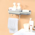 thumbnail image 5 of Bathroom Non-Perforated Soap Box Shelf Bathroom Supplies Towel Rack Non-Marking Stickers Bathroom Rack Wall-Mounted Soap Box, 5 of 5
