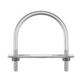 thumbnail image 1 of Unique Bargains Round U-Bolts 3 Sets 78mm Inner Width 103mm Length M8 with Nuts and Plates, 1 of 5