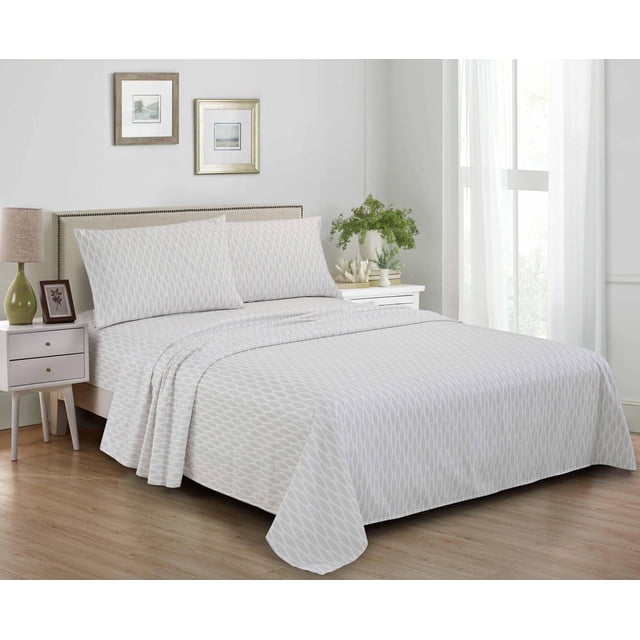 4 Piece High Quality Printed Microfibre Sheet Set