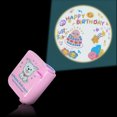 thumbnail image 1 of mmirethe Lampe de Projection Joyeux Anniversaire Réglable Projecteur de Fête Accessoires Éclairage Intérieur Arrière-Plan Ambiance Chambre Type 3 Rond 1ensemble, 1 of 6