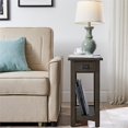 thumbnail image 2 of Leick Furniture Mission Impeccable Solid Wood End Table in Lush Dark Earth, 2 of 3
