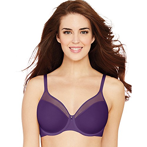 Bali Womens One Smooth U Ultra Light Illusion Neckline Underwire Bra, 40D