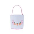 thumbnail image 1 of Eggs for Easter Egg Hunt Canvas Rabbits Basket 9.84x9.06 Inch, Easter Candy Gift Baskets for Children with Sturdy Handle & Spring Decor, 1 of 6