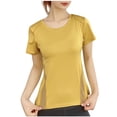 thumbnail image 1 of Timegard Hauts pour Femmes Été Respirants Entraînement Course Col Rond Manches Courtes T-Shirts Athlétiques, 1 of 4