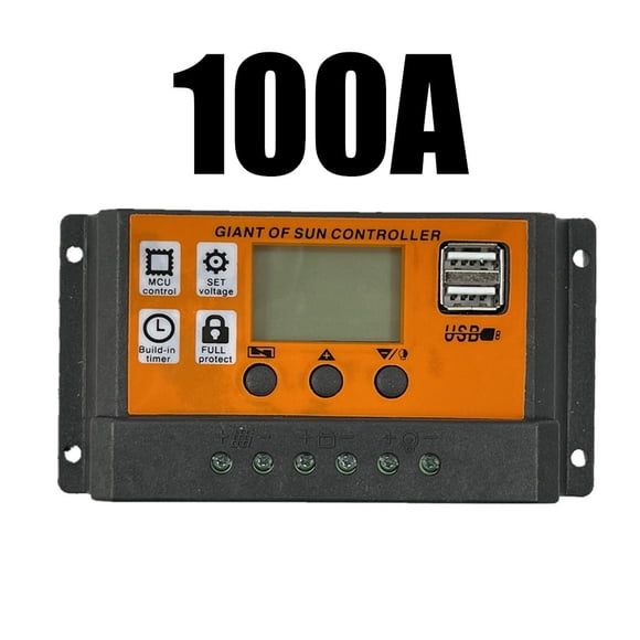 Solar Panel Battery Regulator Wear Resistant Easy to Use Dual USB Port