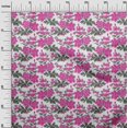 thumbnail image 2 of oneOone Coton Flex Tissu Feuilles & Imprimé Floral Ikat 1 Yard 40 Inch Wide, 2 of 4