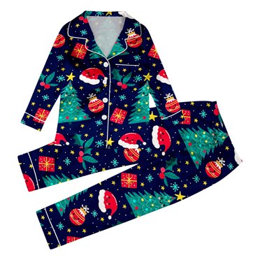 Ensemble de Pyjamas Assortis pour la Famille de Noël pour Tous les Âges, Vêtements de Nuit Confortables, Imprimé de Vacances, Vêtements de Nuit Familiaux Parfaits pour les Fêtes à la Maison et la Détente