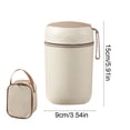 thumbnail image 3 of Insulated Food Jar 20 oz Stainless Steel Wide Mouth Thermal Soup Container with Built In Foldable Plastic Fork Spoon for Kids and Adults, 3 of 6