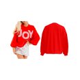 thumbnail image 2 of FOCUSNORM Women's Christmas Loose Pullover Sparkly Rhinestone Letter Print Long Sleeve Crew Neck Sweatshirt, 2 of 7