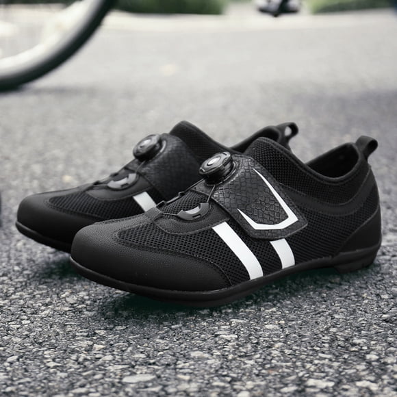 Huadaliy Unisex Bicycle Shoes Anti-slip Cozy Road Bike Shoes for Men Women (Black 38)