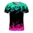 thumbnail image 1 of EGNMCR T-Shirts pour Homme Hommes Décontracté Col Rond Impression Numérique 3D Chandail D\'entraînement Physique Sport Manches Courtes T-Shirt Blouse Cadeaux pour Hommes, 1 of 3