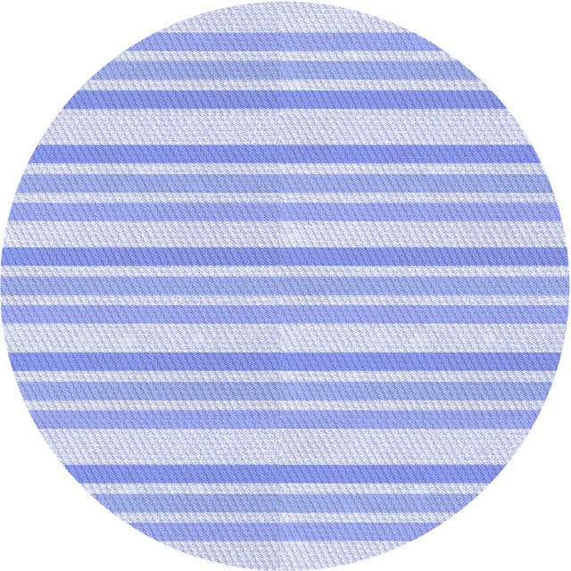 Ahgly Tapis Rond Lavable en Machine Intérieur Transitionnel Bleu Ciel, 6 Pieds Rond