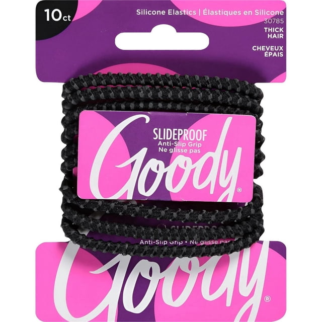 Goody Active Stay Put Elastics - 10 CT - Black