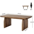 thumbnail image 2 of Rectangle Coffee Table, 47-Inch Wood Rectangular Living Room Table, 2 of 5