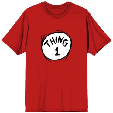 Le Chat au Chapeau Thing 1 T-Shirt Rouge