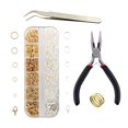 thumbnail image 2 of KLKCMS 1 Set Jewelry Making Kit Jewelry Repair Kit Jewelry Connecting Kit Gold, 2 of 9