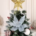 thumbnail image 4 of indoor christmas tree 1Pcs Christmas Tree Decoration Simulation Flower - Cloth Material Simulation Flower - Wedding/Party/Hall Scene Decoration - Holiday Gift outside christmas decorations, 4 of 6