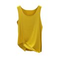 thumbnail image 2 of lSLJS Débardeur Femme Été Couleur Unie Col Rond Sans Manches Tunique Décontractée Hauts Blouse, Débardeurs Femme, 2 of 3
